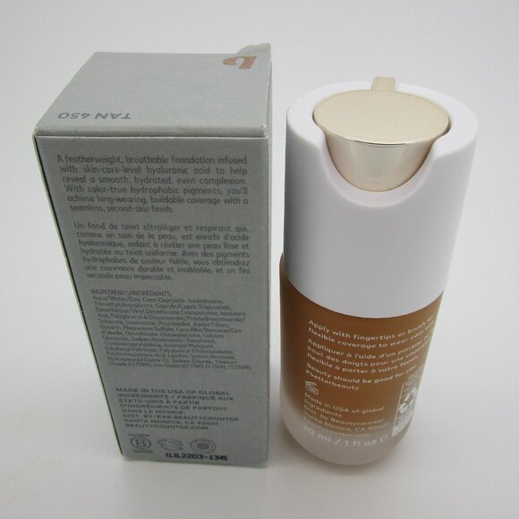 TAN 450 Beautycounter Skin Twin Featherweight Foundation  TAN 450 Beautycounter Skin Twin Featherweight Foundation